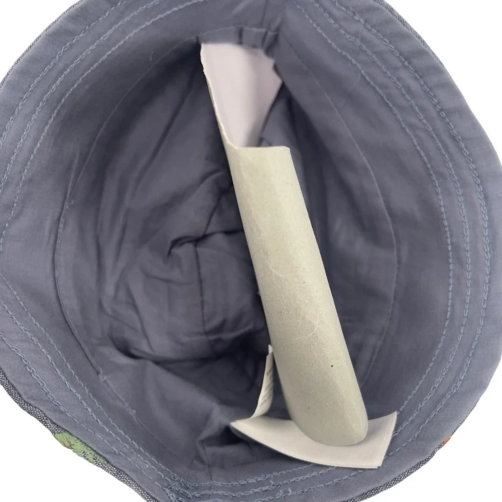 NEW Tommy Bahama Kids Blue‎ Palm Tree Print Bucket Hat
